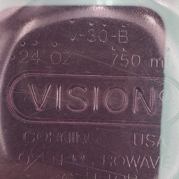 Corning Vision Cranberry 24 Ounce Ribbed Casserole Dish with Glass Pyrex Lid - Picture 8 of 8